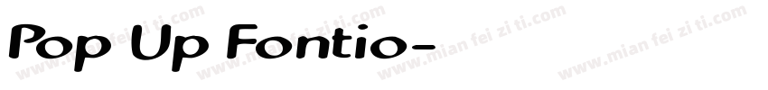 Pop Up Fontio字体转换
